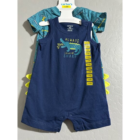 Carter's Baby Always Lookin' Sharp 2 Piece Set Size 3/6M NWT - Picture 1 of 4